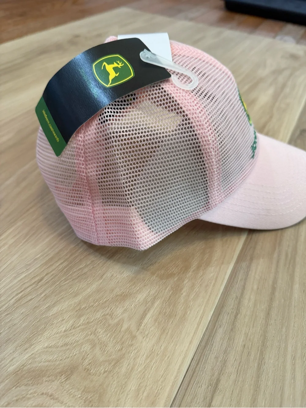 NWT John Deere Pink Mesh Trucker Hat Adjustable Baseball‎ Cap
